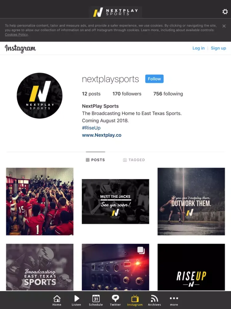 NextPlay Sports iPad  Screenshots