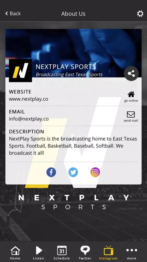 NextPlay Sports Screenshots