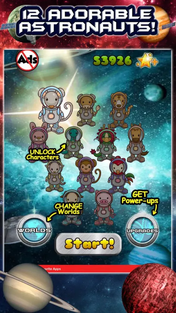 A Zodiac Space Jumping Adventure Astronaut Game FREE سکرین شاٹس