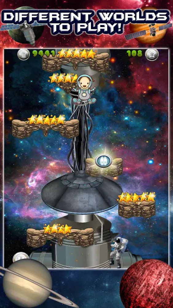 A Zodiac Space Jumping Adventure Astronaut Game FREE سکرین شاٹس