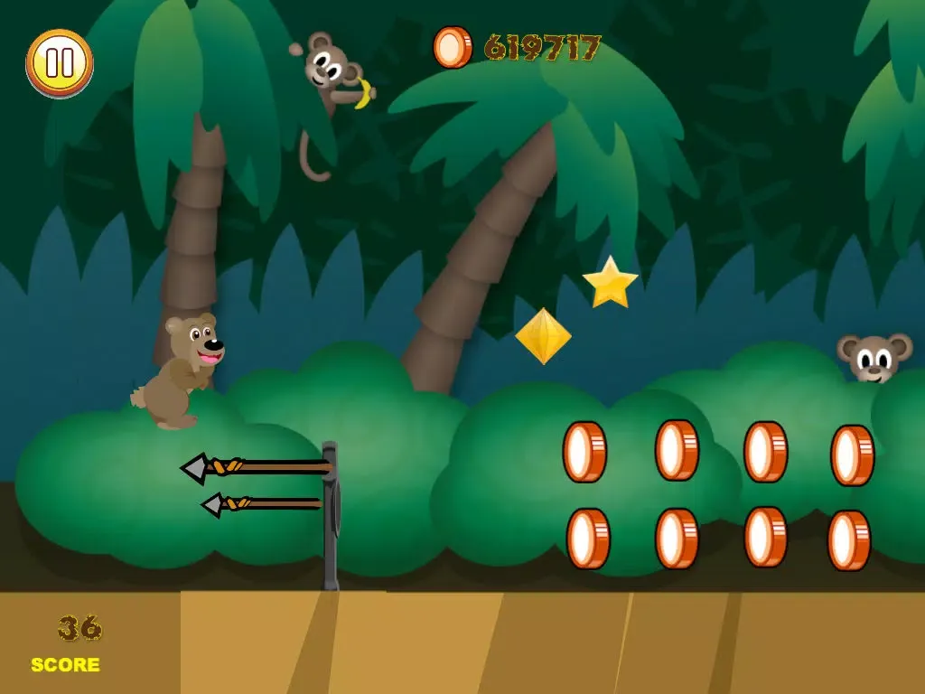 Jungle Bear Jump Coin Hunting Adventure - Top Land Running Trap Jumper Free iPad 应用截图