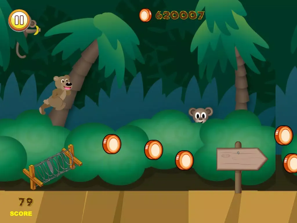 Jungle Bear Jump Coin Hunting Adventure - Top Land Running Trap Jumper Free iPad 应用截图