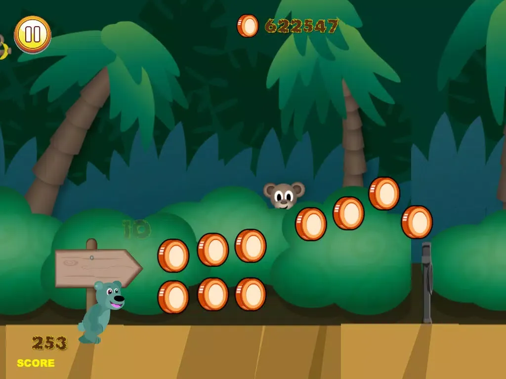 Jungle Bear Jump Coin Hunting Adventure - Top Land Running Trap Jumper Free iPad 应用截图