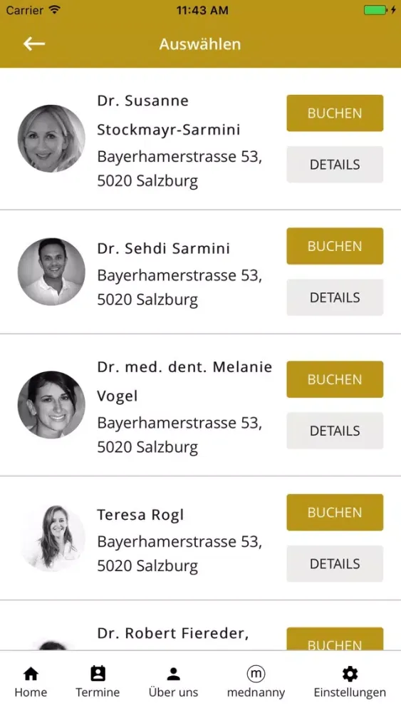 Tangkapan skrin Smile Clinic App