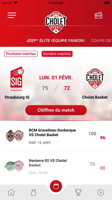 Cholet Basket スクリーンショット