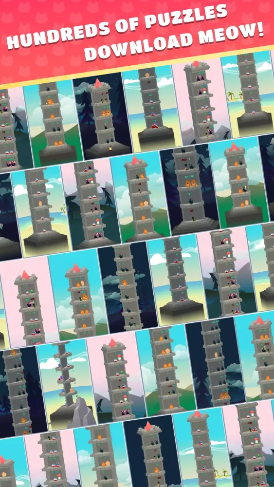 Cats & Towers: Number Match 3D Screenshots