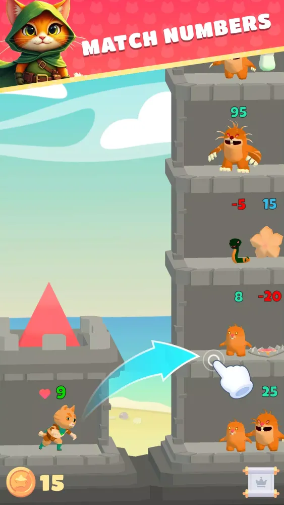 Cats & Towers: Number Match 3D Screenshots