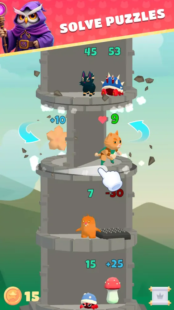 Cats & Towers: Number Match 3D Screenshots