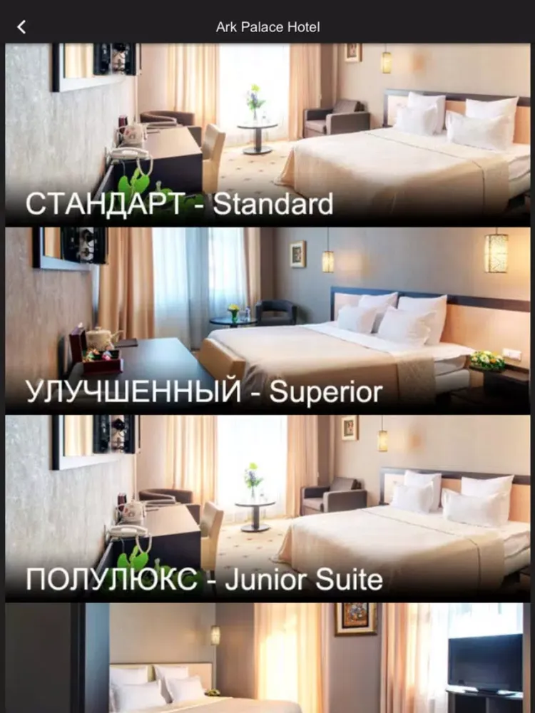 ภาพหน้าจอของ Ark Palace Hotel, Odessa iPad 