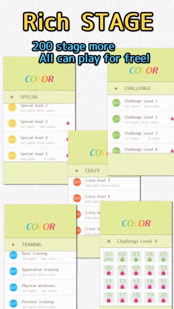COLOR　- Brain training slide puzzle - स्क्रीनशॉट