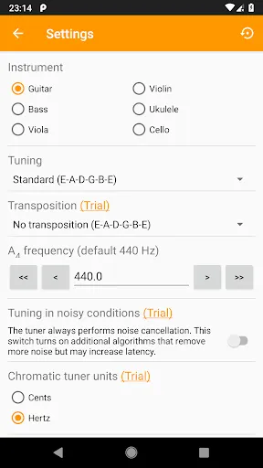 Zrzuty ekranu Guitar Tuner, Violin: Tuneo
