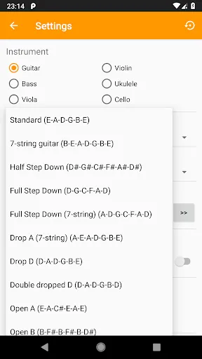 Zrzuty ekranu Guitar Tuner, Violin: Tuneo