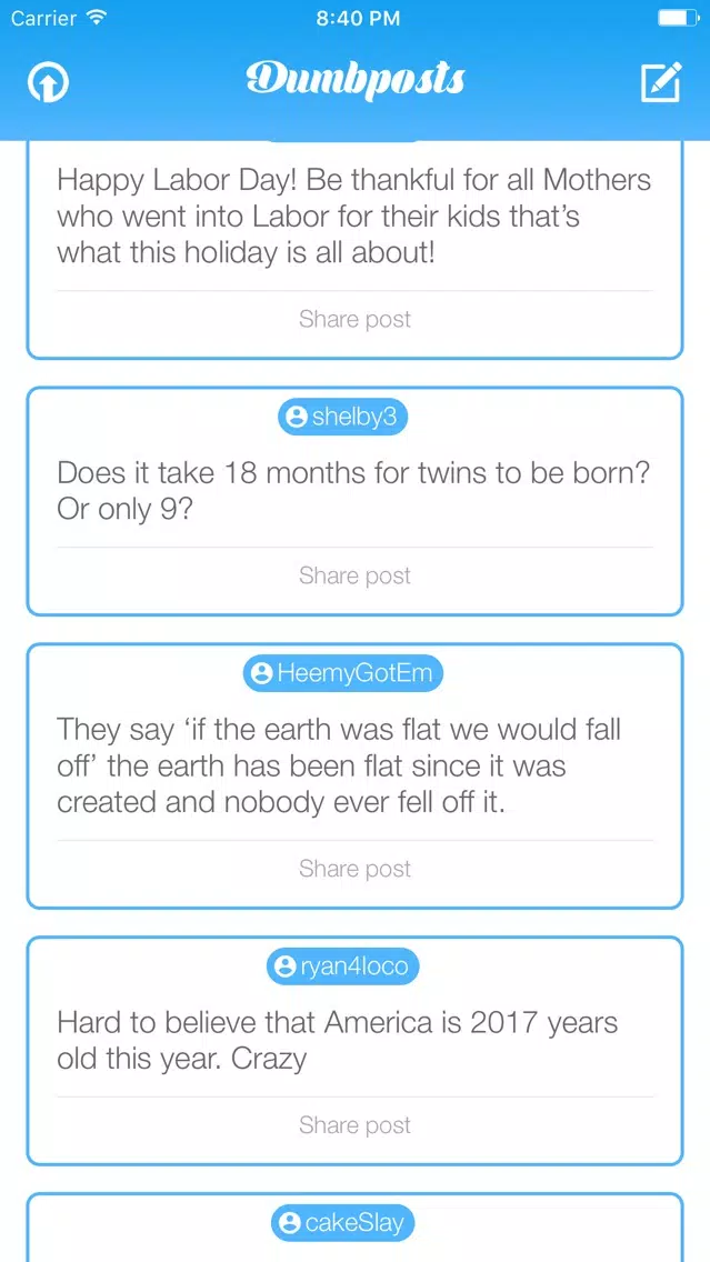Dumbposts Screenshots