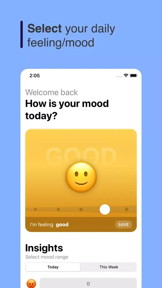 Mood Tracker - Remind Me سکرین شاٹس
