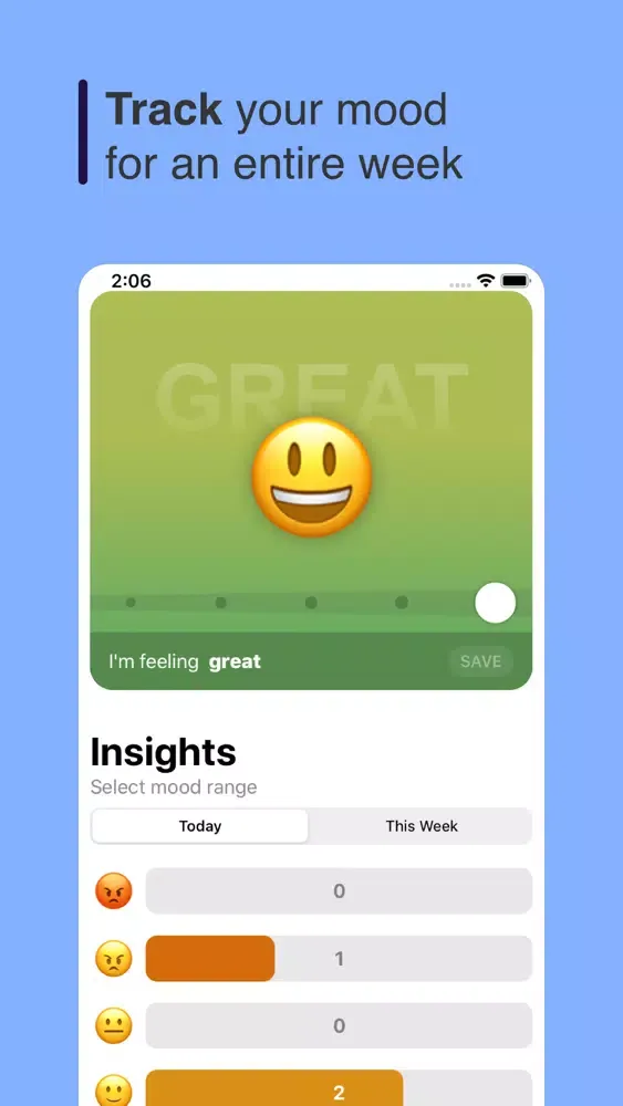 Mood Tracker - Remind Me سکرین شاٹس
