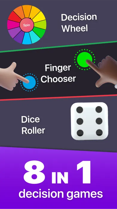 Capturas de tela do Choosify - spin decision wheel