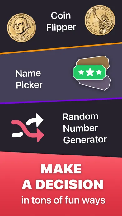 Capturas de tela do Choosify - spin decision wheel