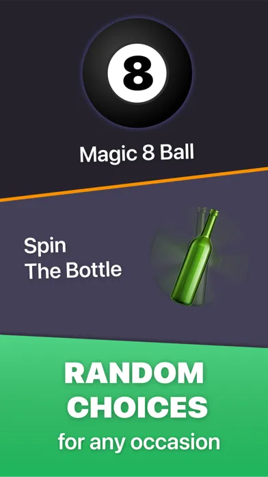 Capturas de tela do Choosify - spin decision wheel