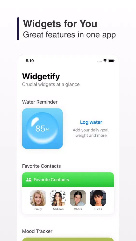 Ảnh chụp màn hình của Widgetify : Customize Widgets
