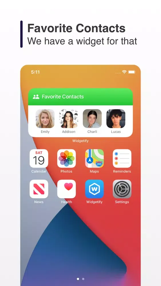 Ảnh chụp màn hình của Widgetify : Customize Widgets