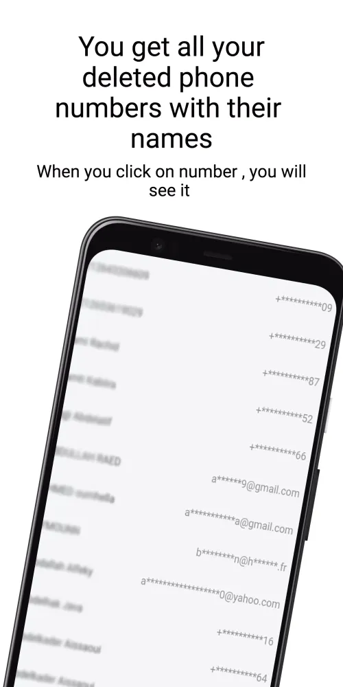 Capturas de pantalla de Recover deleted contacts