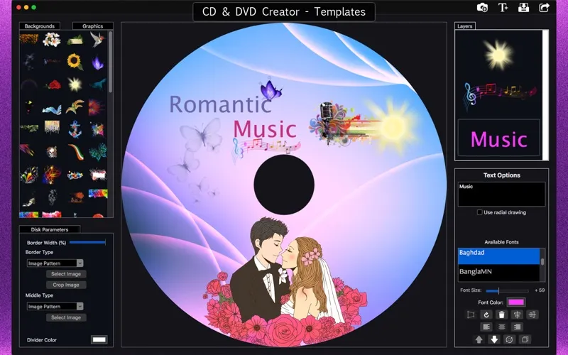 Zrzuty ekranu CD & DVD Creator - Templates