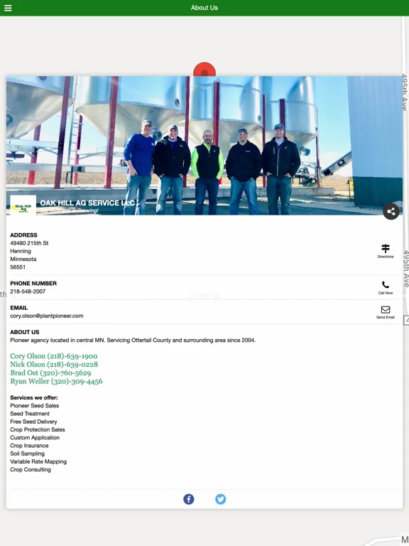 Captures d'écran de Oak Hill Ag Service LLC iPad 