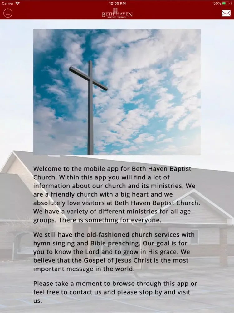 Capturas de pantalla de Beth Haven Baptist Church iPad 