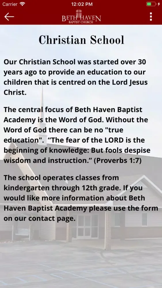 Capturas de pantalla de Beth Haven Baptist Church