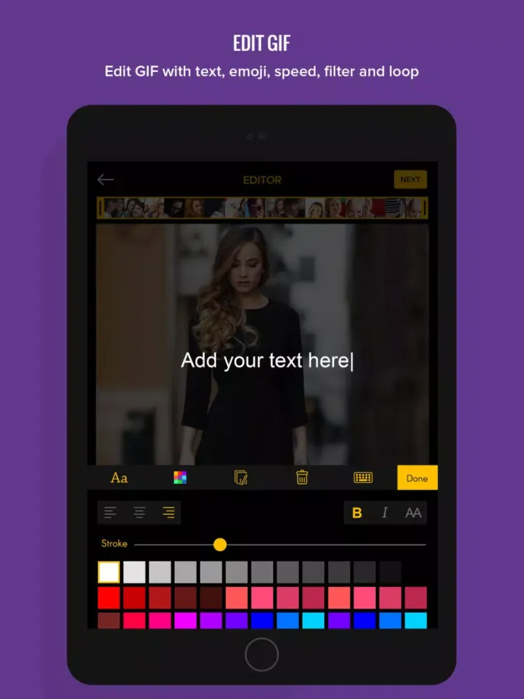 100 Photos to GIF Maker GIFs iPad  Ekran Görüntüleri