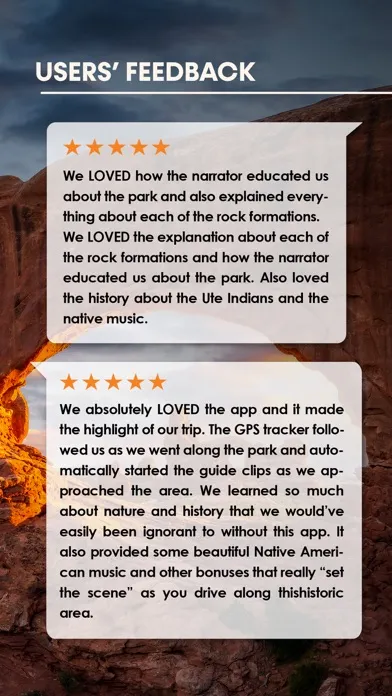 Arches & Utah Parks Audio Tour Screenshots