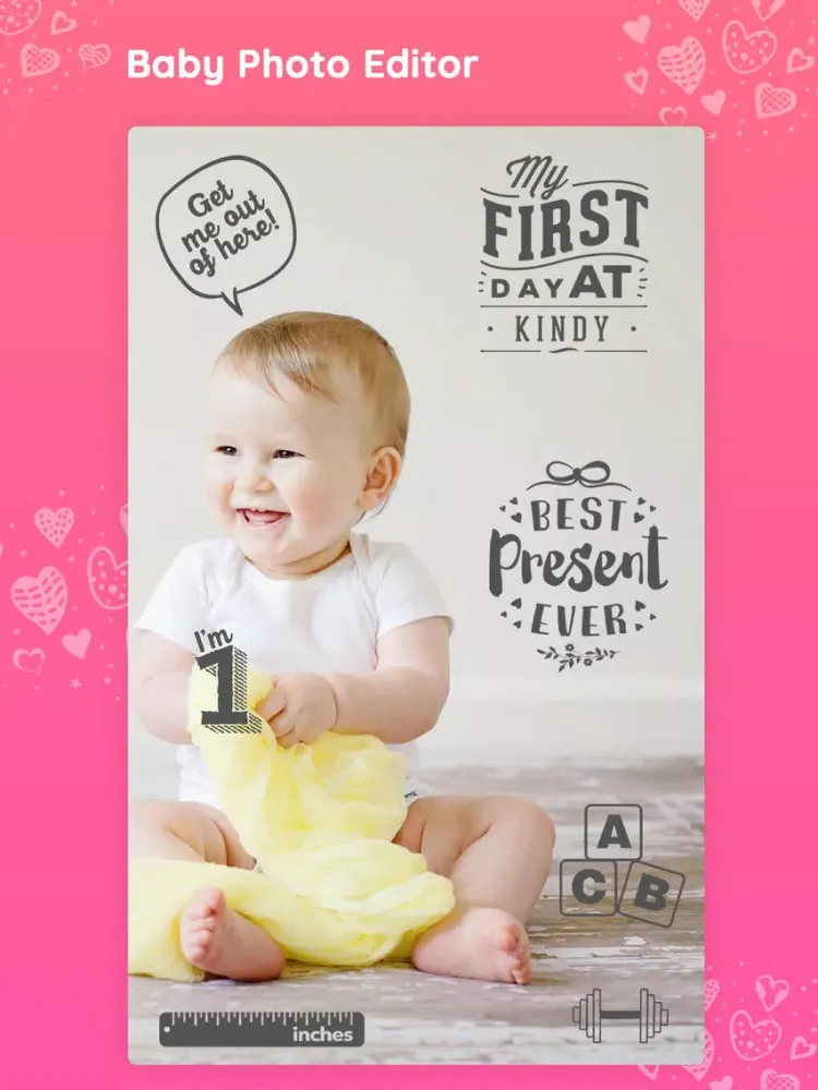Baby photo editor & Art Maker iPad 应用截图