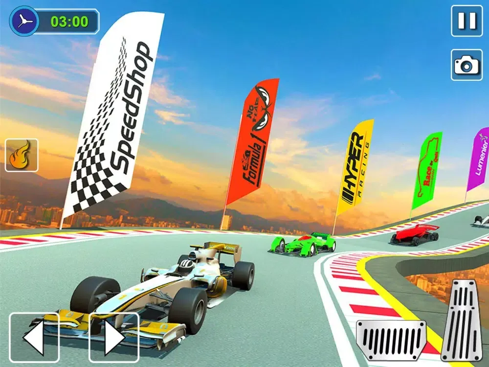 Ảnh chụp màn hình của Formula 1 Nitro Rush Racing iPad 