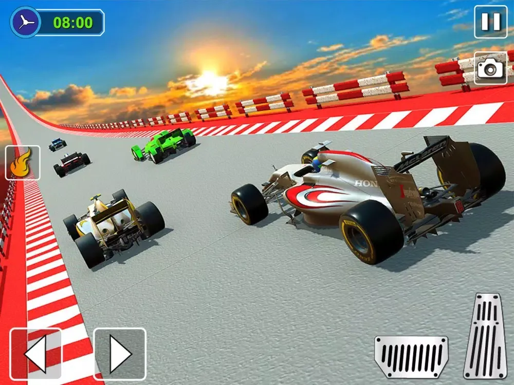Ảnh chụp màn hình của Formula 1 Nitro Rush Racing iPad 