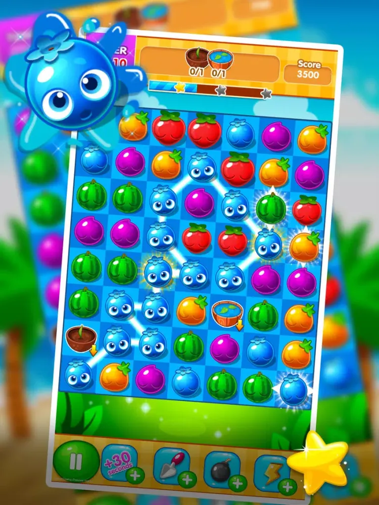 Ảnh chụp màn hình của Fruit Crush - Splash the Fruit iPad 
