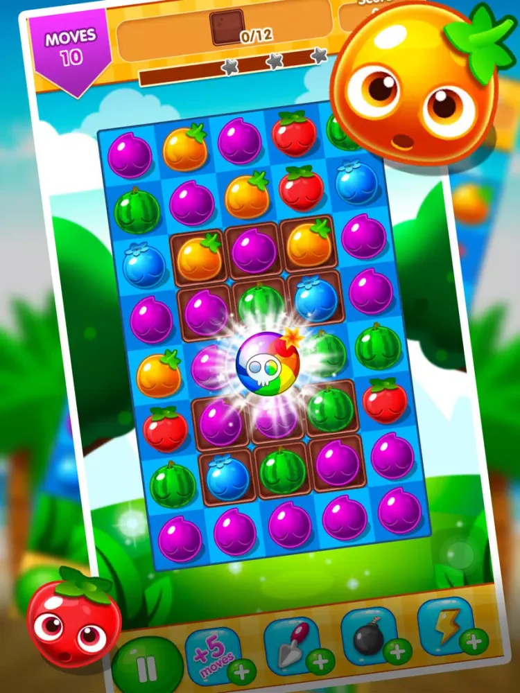 Ảnh chụp màn hình của Fruit Crush - Splash the Fruit iPad 