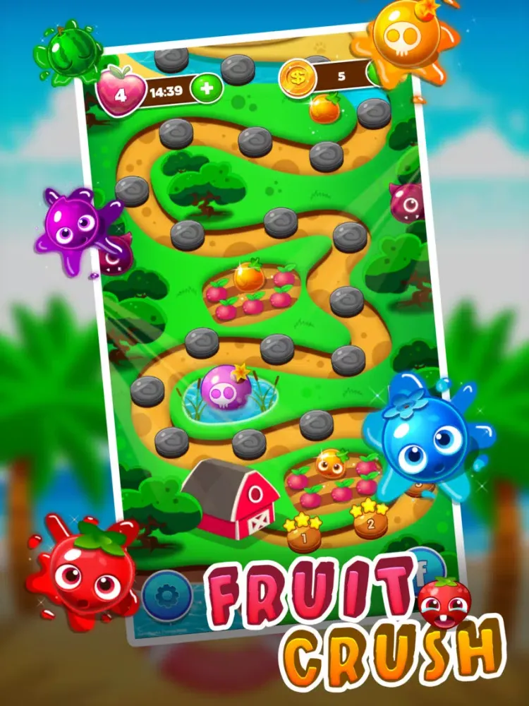 Ảnh chụp màn hình của Fruit Crush - Splash the Fruit iPad 