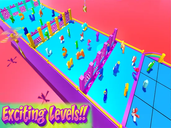 Screenshot di Funny Fall Dudes Knockout Game iPad 
