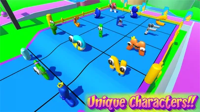 Screenshot di Funny Fall Dudes Knockout Game