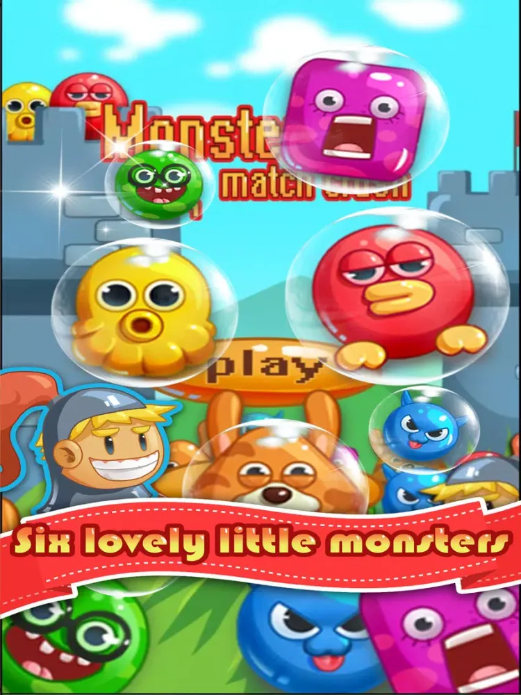 monster match crush puzzle iPad  Screenshots