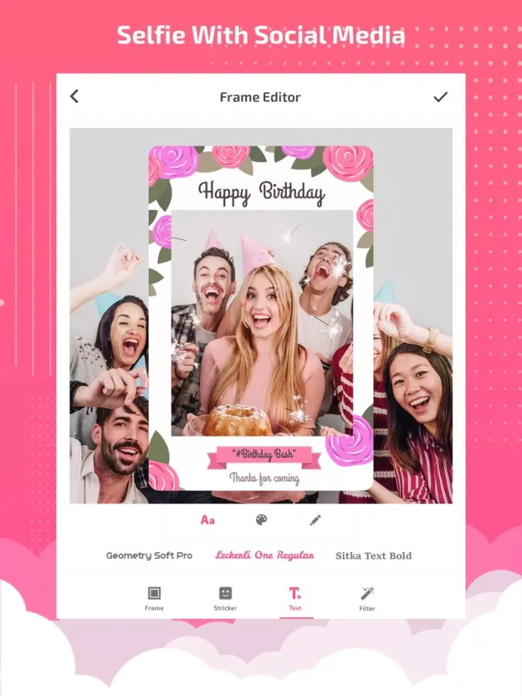Selfie booth - selfie editor iPad 应用截图