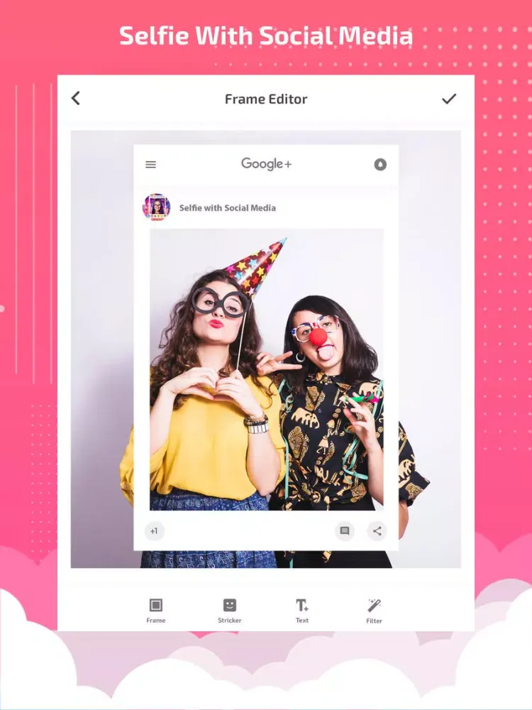 Selfie booth - selfie editor iPad 应用截图