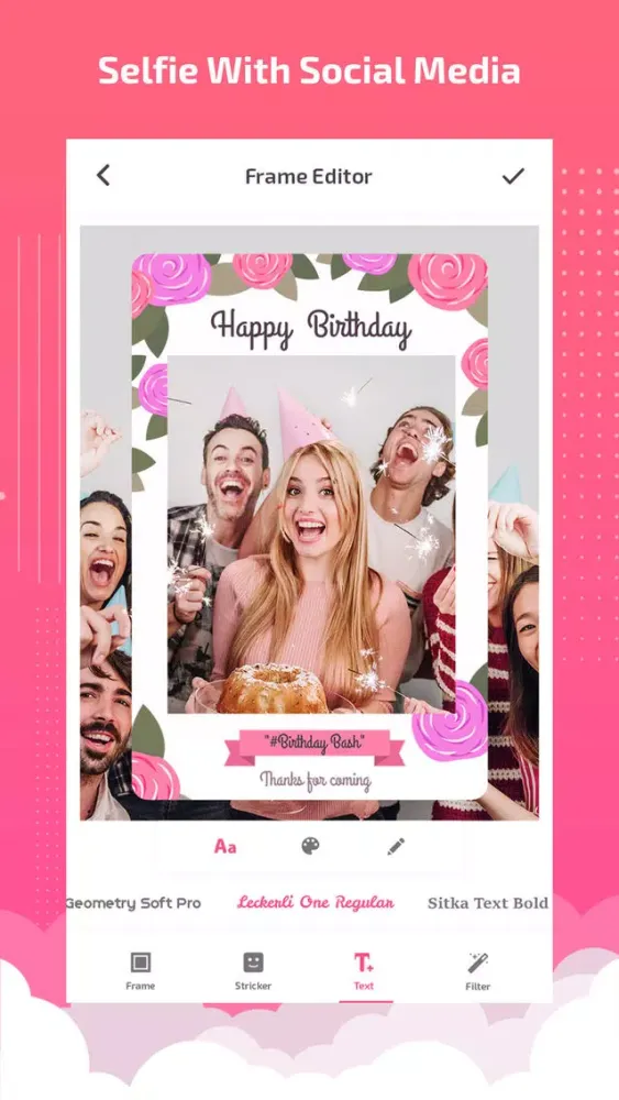 Selfie booth - selfie editor应用截图