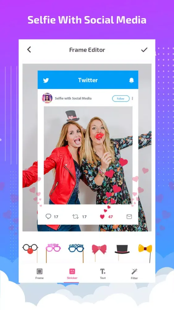 Selfie booth - selfie editor应用截图