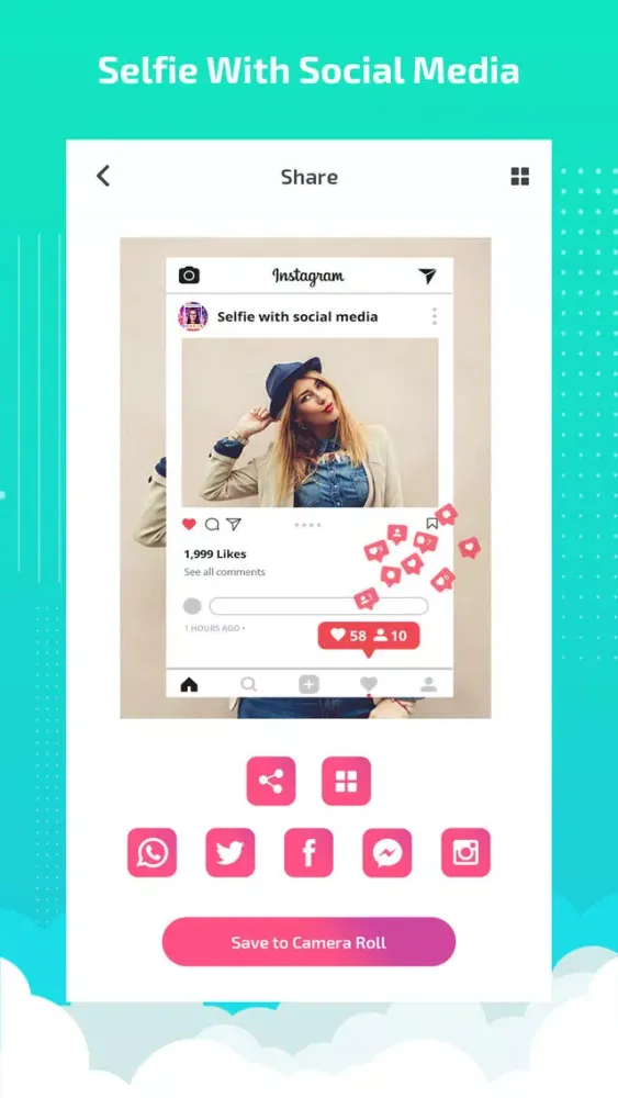 Selfie booth - selfie editor应用截图