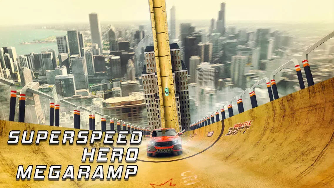 Capturas de tela do Super Speed Hero Mega Ramp