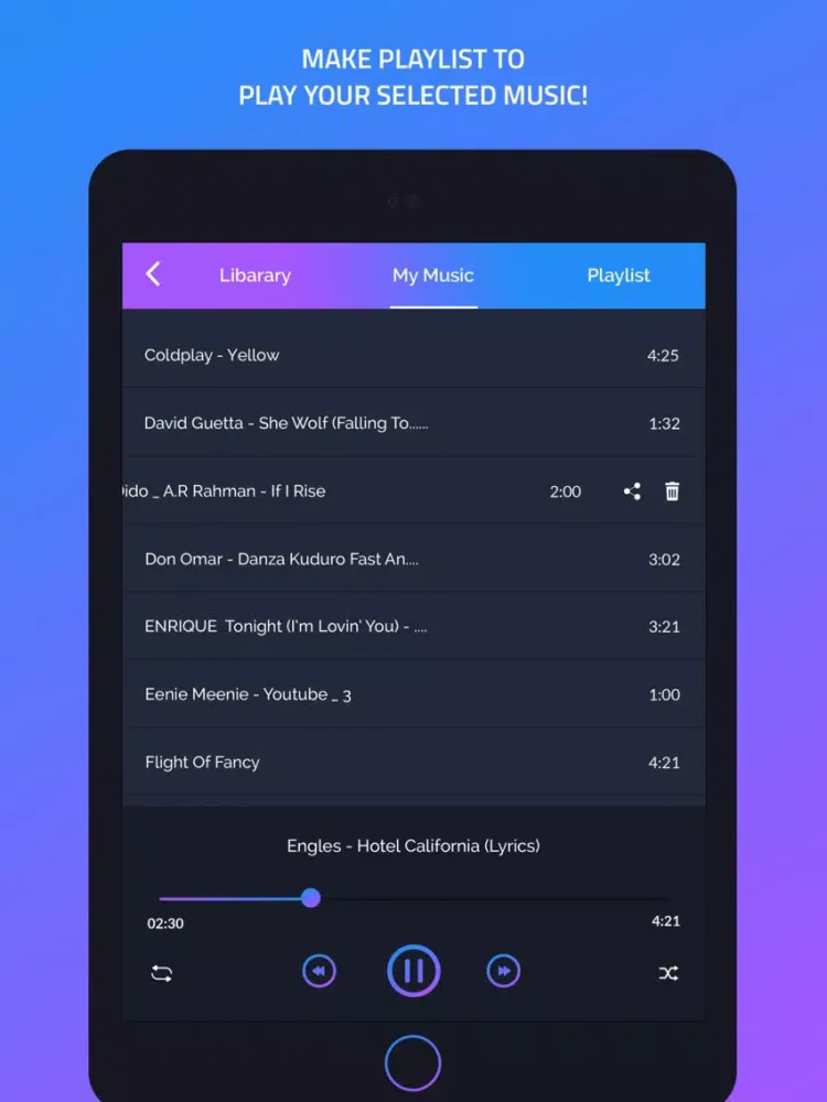 video to mp3 fast converter iPad 應用截圖