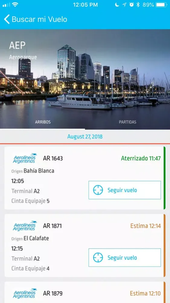 Tangkapan skrin Aeropuertos Argentina 2000