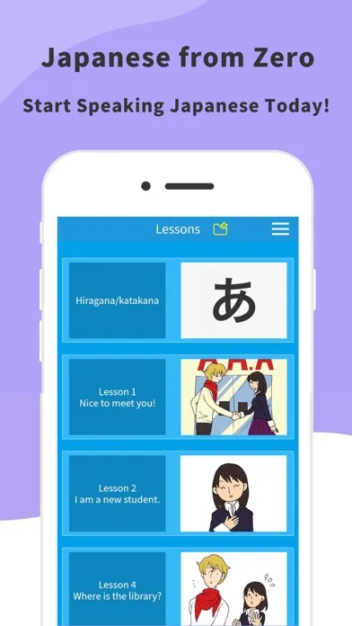 Tangkapan skrin Learn Basic Japanese by Tchin