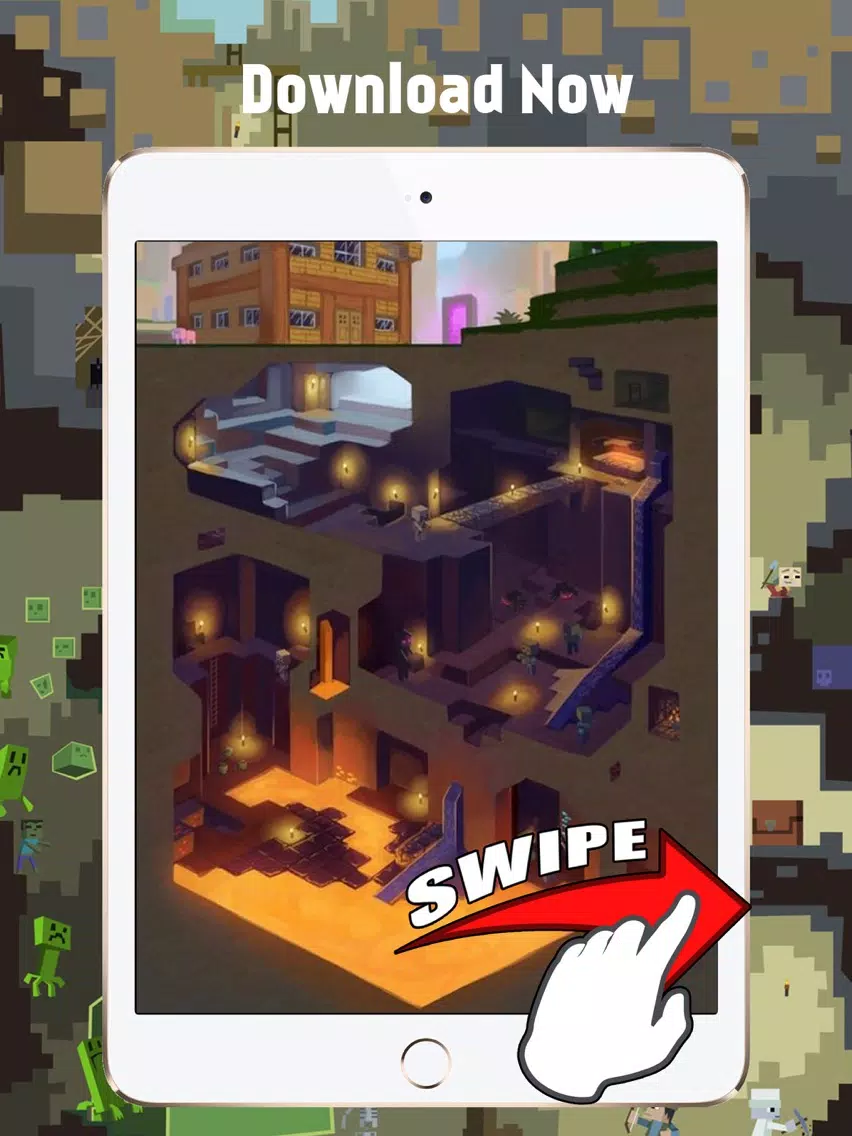 Cool Block Hero HD Wallpapers for Minecraft iPad  سکرین شاٹس